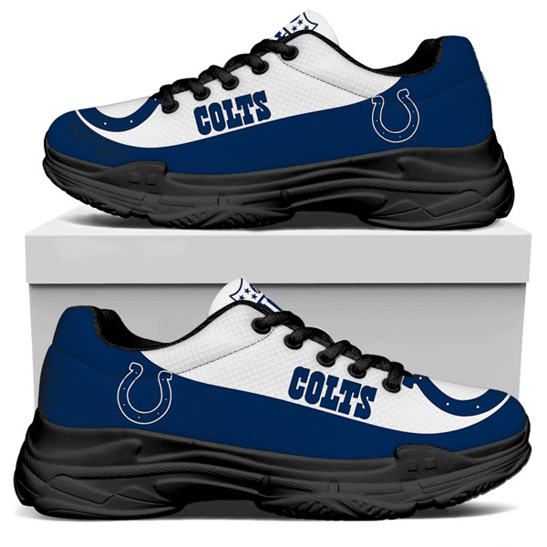 Women's Indianapolis Colts Edition Chunky Sneakers With Line 003