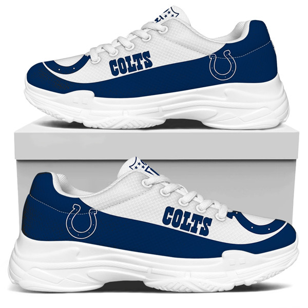 Women's Indianapolis Colts Edition Chunky Sneakers With Line 004
