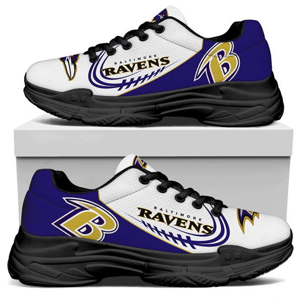 Women's Baltimore Ravens Edition Chunky Sneakers With Line 003