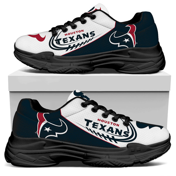 Women's Houston Texans Edition Chunky Sneakers With Line 003