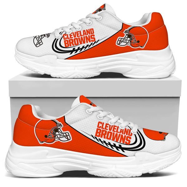 Women's Cleveland Browns Edition Chunky Sneakers With Line 002