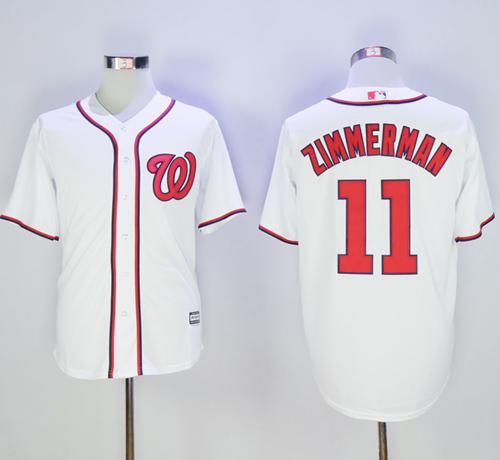 Nationals #11 Ryan Zimmerman White New Cool Base Stitched MLB Jersey
