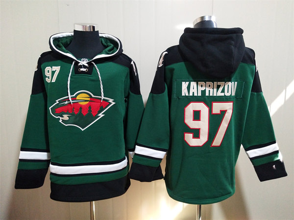 Men's Minnesota Wild #97 Kirill Kaprizov Green Ageless Must-Have Lace ...