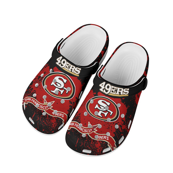 Women's San Francisco 49ers Bayaband Clog Shoes 004