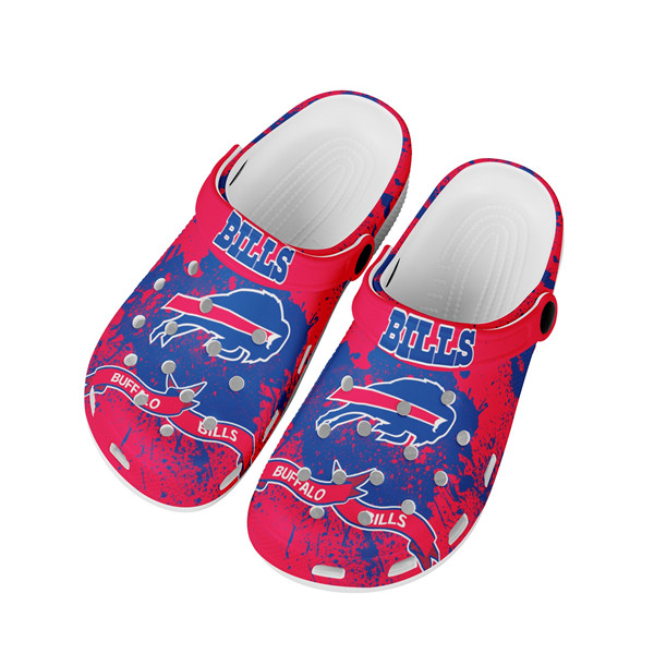 Women's Buffalo Bills Bayaband Clog Shoes 002