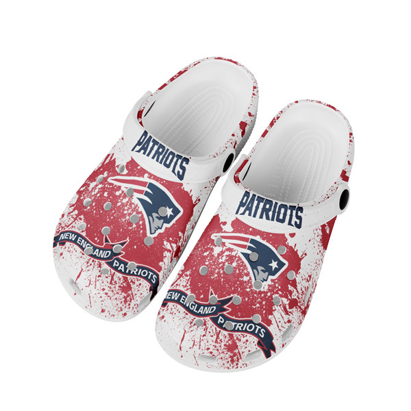 Women's New England Patriots Bayaband Clog Shoes 002