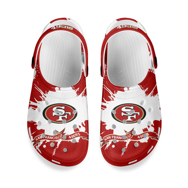 Women's San Francisco 49ers Bayaband Clog Shoes 002