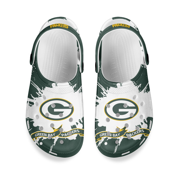 Women's Green Bay Packers Bayaband Clog Shoes 001