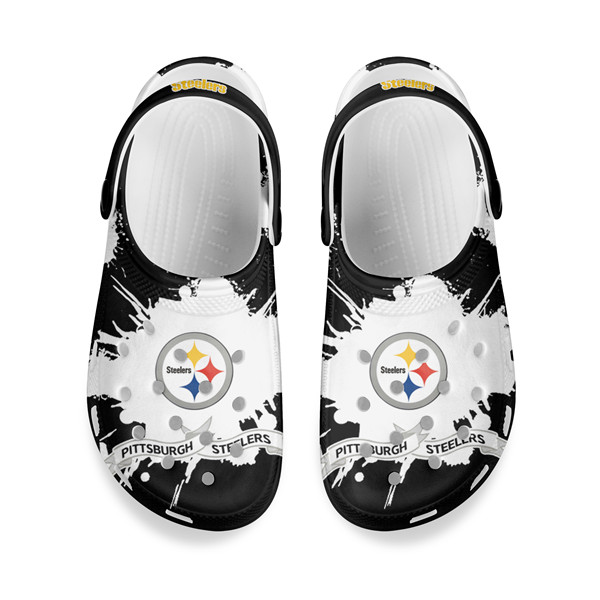 Women's Pittsburgh Steelers Bayaband Clog Shoes 002