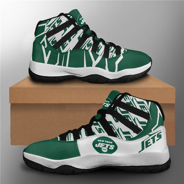 Men's New York Jets Air Jordan 11 Sneakers 001
