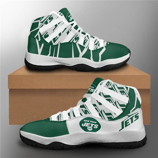 Men's New York Jets Air Jordan 11 Sneakers 002