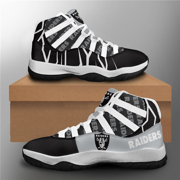 Men's Las Vegas Raiders Air Jordan 11 Sneakers 002