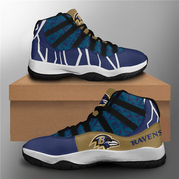 Men's Baltimore Ravens Air Jordan 11 Sneakers 001