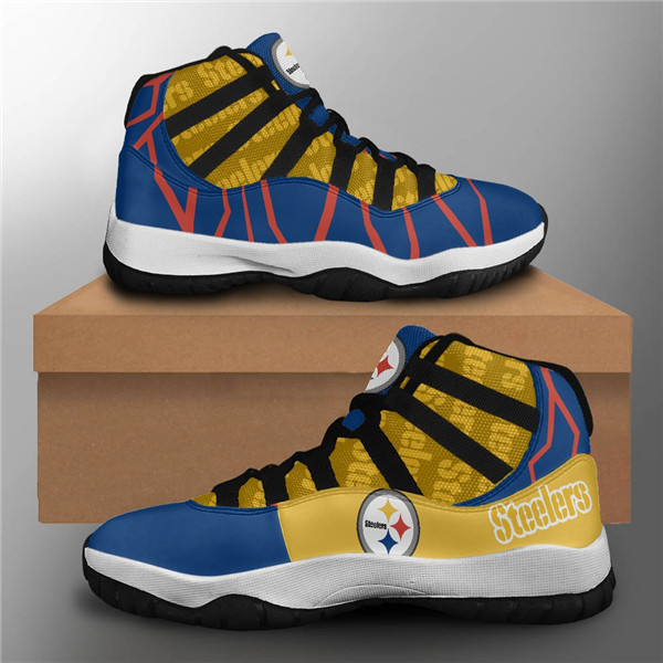 Men's Pittsburgh Steelers Air Jordan 11 Sneakers 001