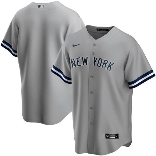 Men's New York Yankees New Grey Stitched MLB Jersey.