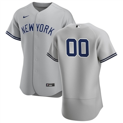 Men's New York Yankees Customized Authentic Stitched MLB Jersey