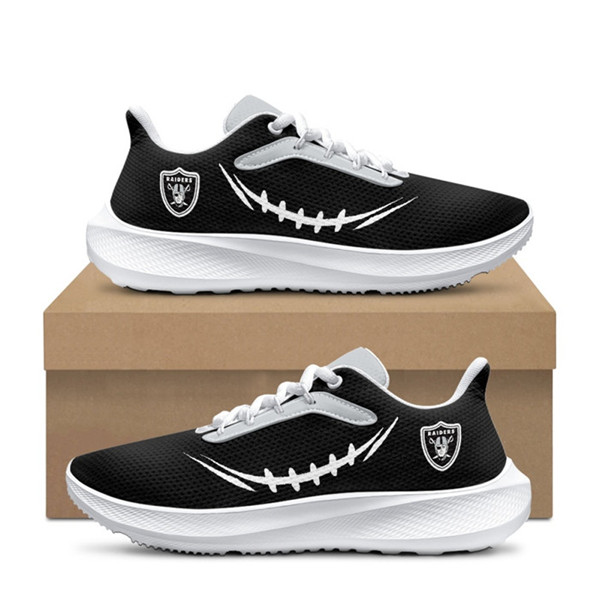 Men's Las Vegas Raiders Black Running Shoe 001