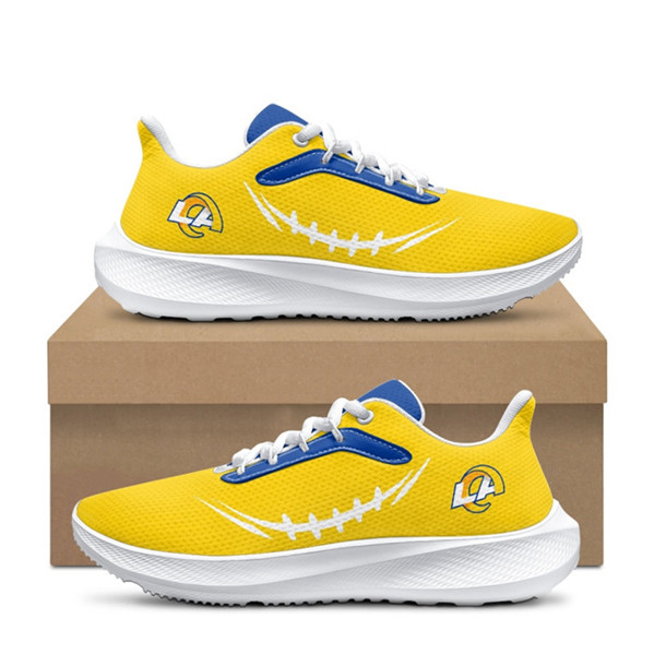 Men's Los Angeles Rams Yellow Running Shoe 001