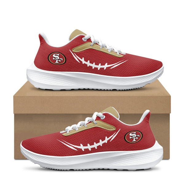 Men's San Francisco 49ers Red Running Shoe 001