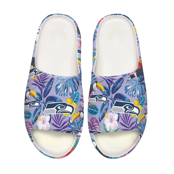 Women's Seattle Seahawks Yeezy Slippers/Shoes 001