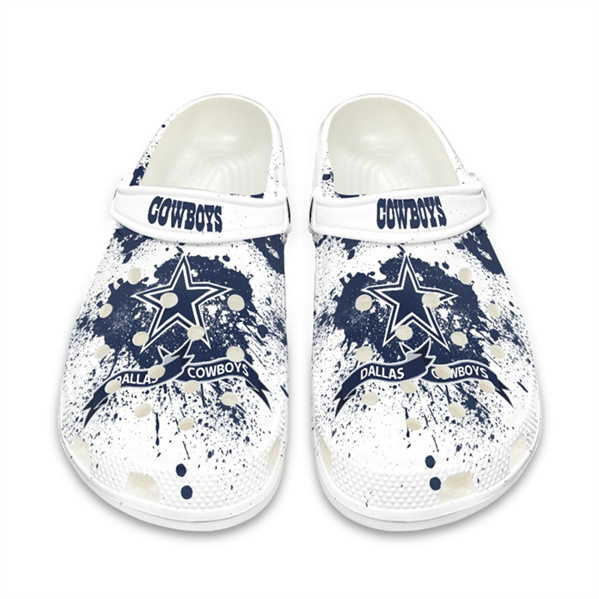 Women's Dallas Cowboys Bayaband Clog Shoes 004