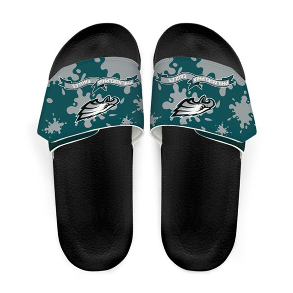 Men's Philadelphia Eagles Beach Adjustable Slides Non-Slip Slippers/Sandals/Shoes 003