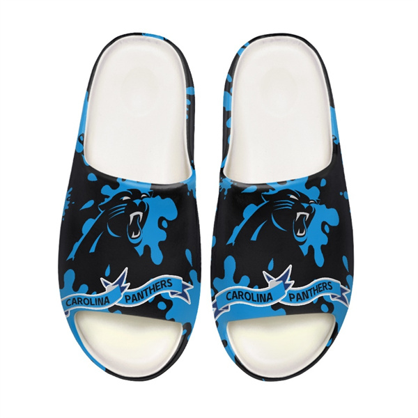 Women's Carolina Panthers Yeezy Slippers/Shoes 001