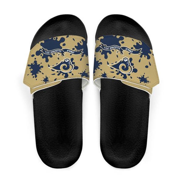 Men's Los Angeles Rams Beach Adjustable Slides Non-Slip Slippers/Sandals/Shoes 003