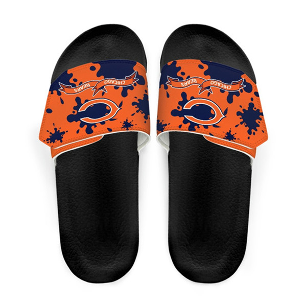 Men's Chicago Bears Beach Adjustable Slides Non-Slip Slippers/Sandals/Shoes 001