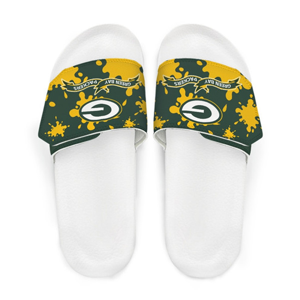 Men's Green Bay Packers Beach Adjustable Slides Non-Slip Slippers/Sandals/Shoes 002