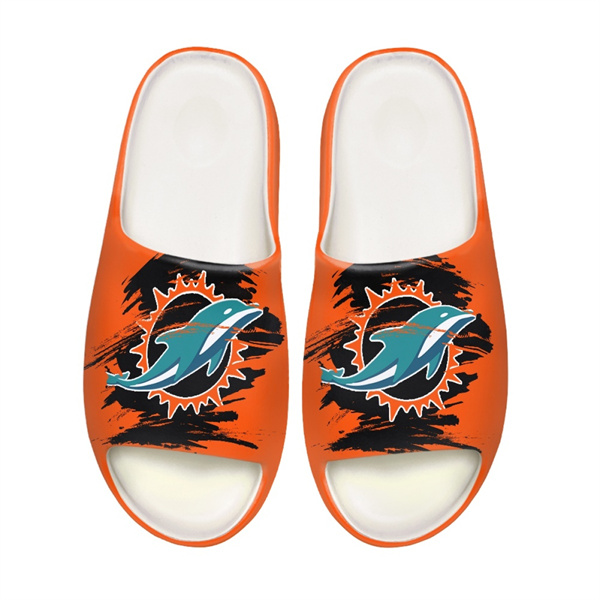 Women's Miami Dolphins Yeezy Slippers/Shoes 003