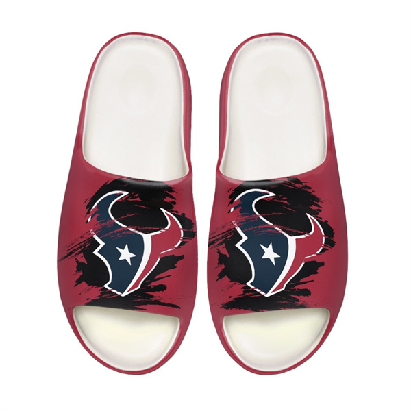 Women's Houston Texans Yeezy Slippers/Shoes 003