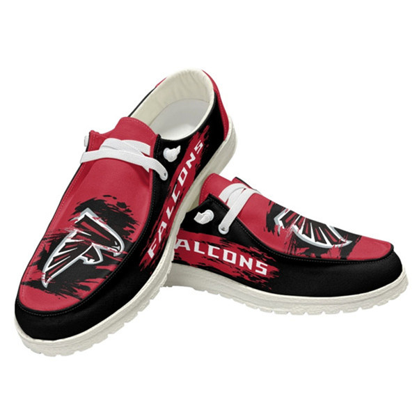 Men's Atlanta Falcons Loafers Lace Up Shoes 001 (Pls check description for details)