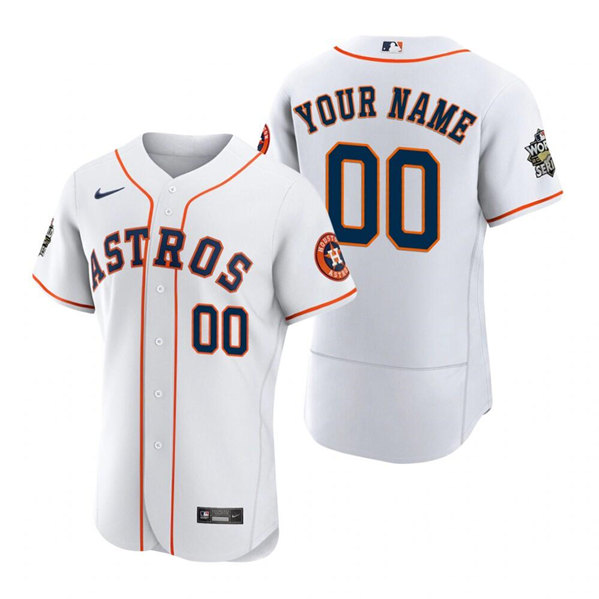 Men's Houston Astros Active Player White 2022 World Series Flex Base Stitched Jersey