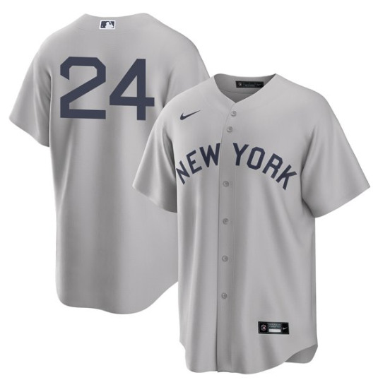Men's New York Yankees #24 Gary Sanchez 2021 Gray Field of Dreams Cool Base Stitched Baseball Jersey