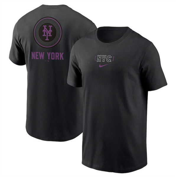 Men's New York Mets Black 2024 City Connect T-Shirt