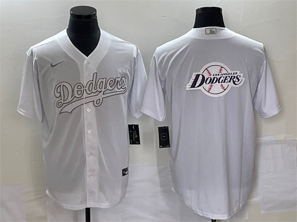 Men's Los Angeles Dodgers Big Logo In Back Weekend Stitched Baseball Jersey