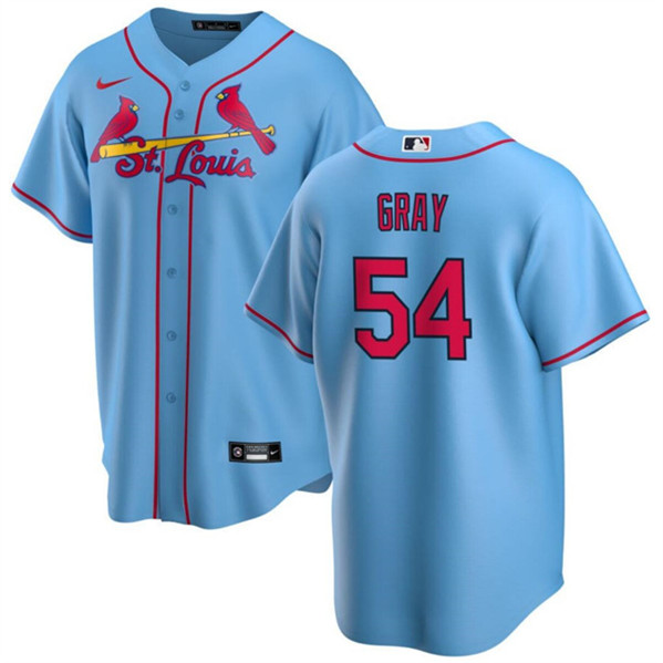 Men's St. Louis Cardinals #54 Sonny Gray Blue Cool Base Stitched Baseball Jersey