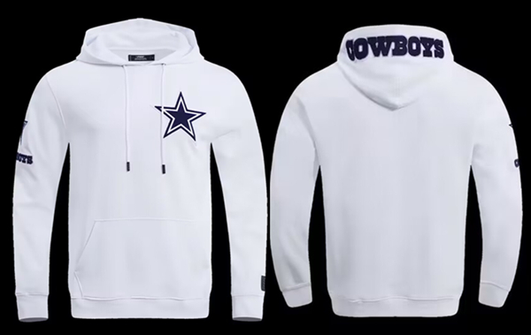 Men's Dallas Cowboys White Pullover Hoodie