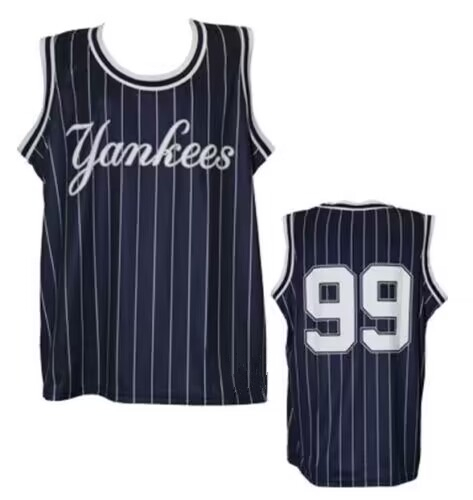 Men's New York Yankees #99 Aaron Judge Stitched Basketsball Jersey
