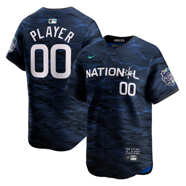 Men's Active Player Custom Royal 2023 All-Star Cool Base Stitched Baseball Jersey