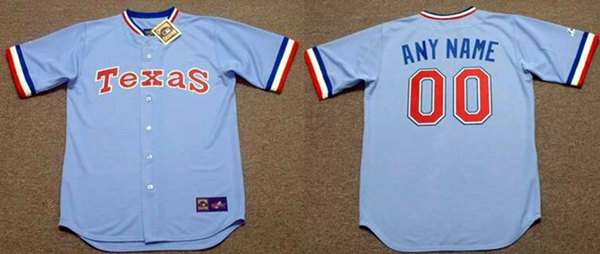 Men's Texas Rangers Customized 1980 Stitched Jersey
