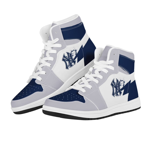 Women's New York Yankees AJ Low Top Leather Sneakers 001