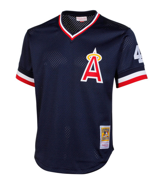 Men's Los Angeles Angels ACTIVE PLAYER Custom Navy Stitched Jersey