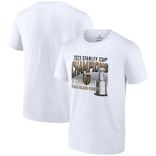 Men's Vegas Golden Knights White 2023 Stanley Cup Champions T-Shirt