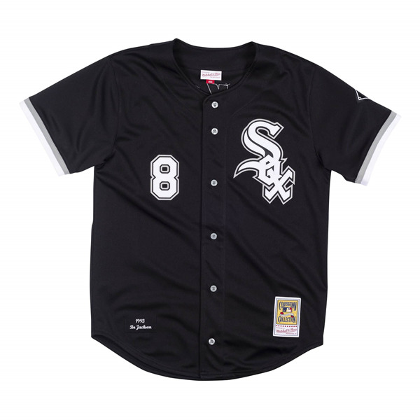 Men's White Sox #8 Bo Jackson Black Stitched MLB Jersey