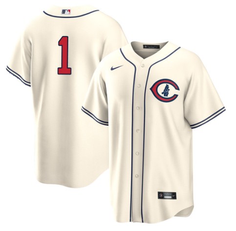 Men's Chicago Cubs #1 Nick Madrigal 2022 Cream Field of Dreams Cool Base Stitched Baseball Jersey
