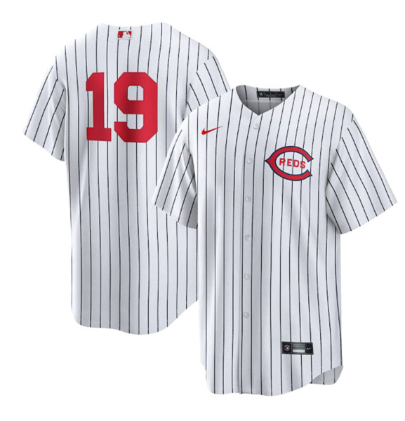 Men's Cincinnati Reds #19 Joey Votto White 2022 Field of Dreams Stitched Baseball Jersey