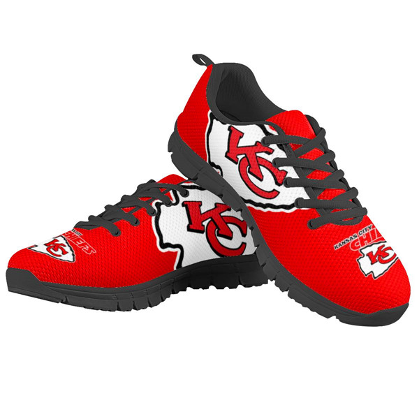 Women's NFL Kansas City Chiefs Lightweight Running Shoes 005