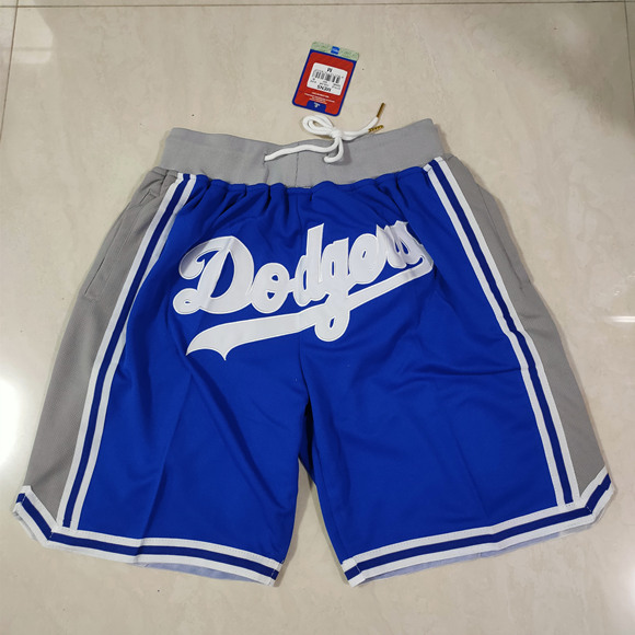 Men's Los Angeles Dodgers Blue/Gray Shorts (Run Smaller)